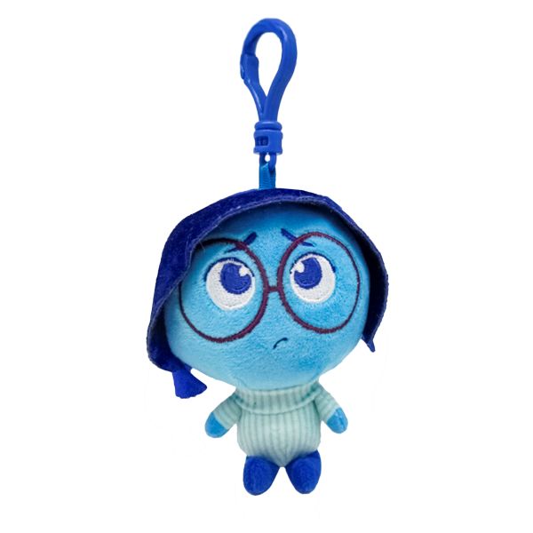(Mis 0) DISNEY INSIDE OUT Tristezza – Portachiavi Peluche 12cm c/Bagclip…x12…x24